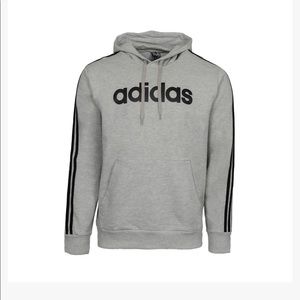 NWT Mens Adidas Logo Lettered Hooded Sweatshirt